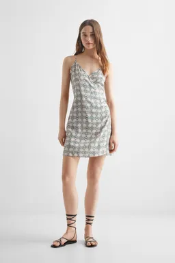 Vestido cruzado estampado de Mango Teen en Vestidos para argentina