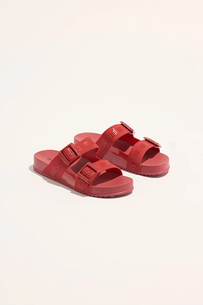 Sandalias Melissa Cozy Slide M-Lover con detalles de hebillas en correas de cuero de Portsaid en Sandalias para argentina