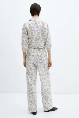 Pantalón algodón estampado de Mango en Pantalones para argentina