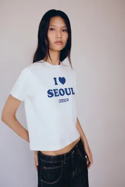 Remera algodón estampada de Mango en Remeras para argentina