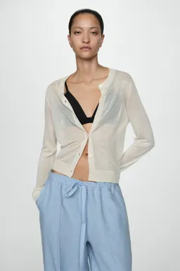 Pantalón lino wideleg de Mango en Pantalones para argentina