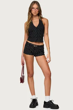 Shorts twyla lunares elastizados de Edikted en Shorts para argentina