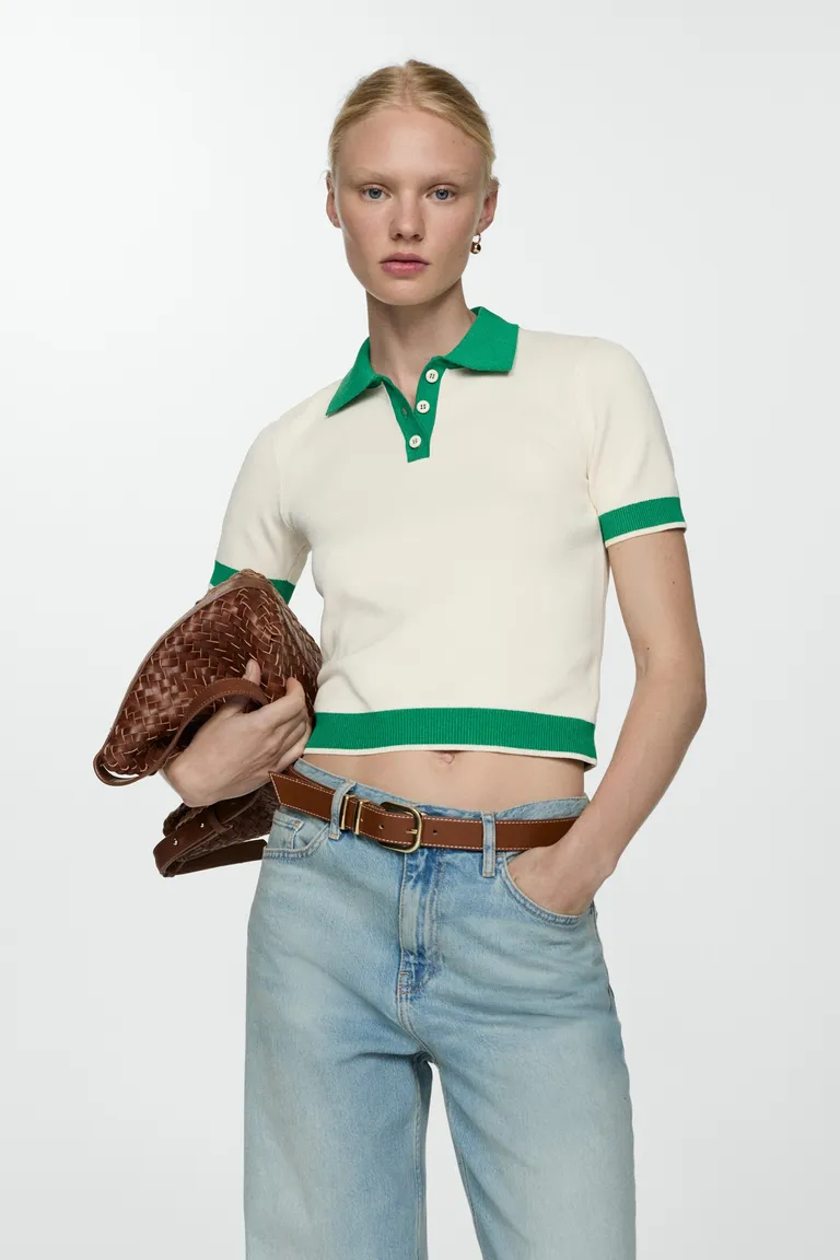 Sweater punto cuello polo de Mango en Tops para argentina