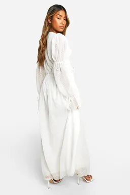 Maxi vestido dobby volantes de Boohoo en Vestidos para argentina