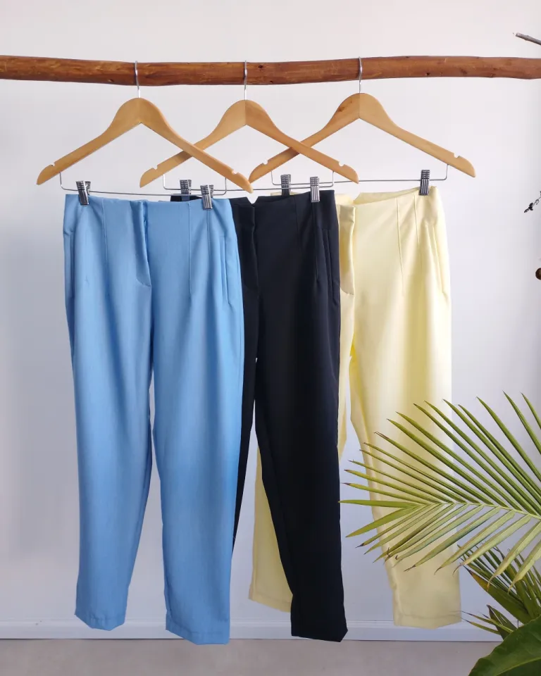 Pantalón entallado de corte sastrero en color verde para mujer de Lemmon en Pantalones para argentina