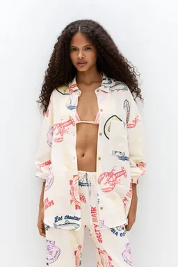 Camisa estampada manga larga de Pull&Bear en Camisas para argentina