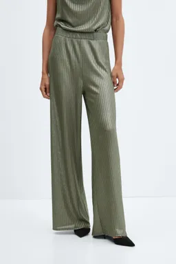 Pantalón wideleg cintura elastizada de Mango en Pantalones para argentina