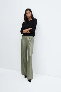 Pantalón wideleg cintura elastizada de Mango en Pantalones para argentina
