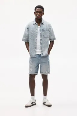 Bermuda denim slim rotos de Pull&Bear en Bermudas y Shorts para argentina