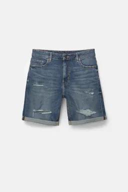 Bermuda denim slim rotos de Pull&Bear en Bermudas y Shorts para argentina