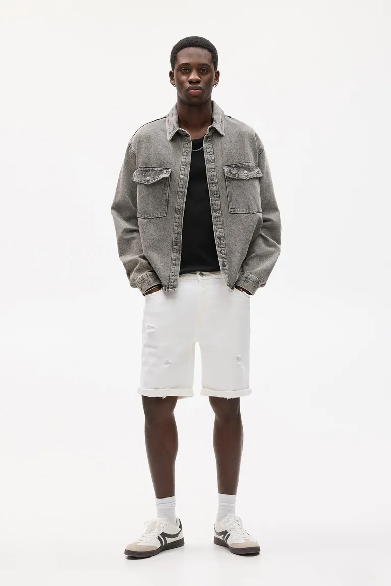 Bermuda denim slim rotos de Pull&Bear en Bermudas y Shorts para argentina