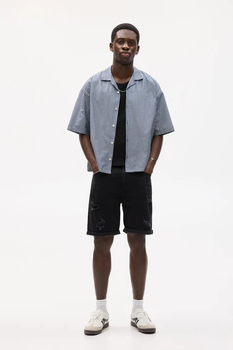Bermuda denim slim rotos de Pull&Bear en Bermudas y Shorts para argentina