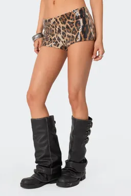 Micro short leopardo lentejuelas de Edikted en Shorts para argentina