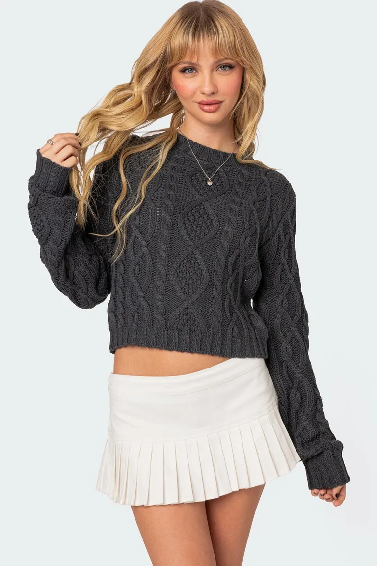 Sweater trenzado poppy de Edikted en Buzos y Sweaters para argentina