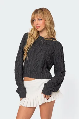Sweater trenzado poppy de Edikted en Buzos y Sweaters para argentina