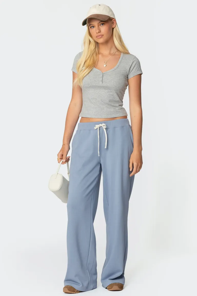 Pantalón jogging recto terry francés de Edikted en Pantalones para argentina