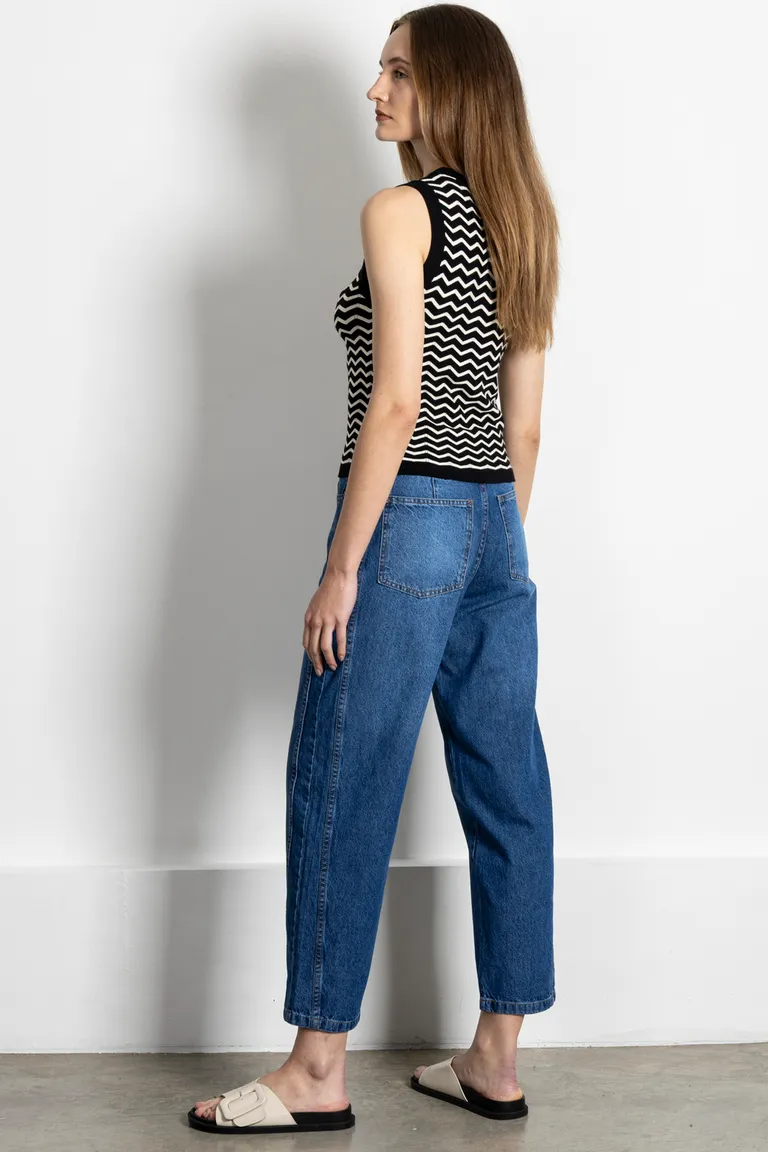 Top sin mangas con estampado de zig-zag para mujer de Kill en Buzos y Sweaters para argentina