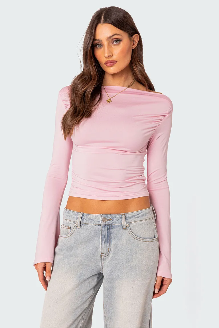 Top fruncido dana de Edikted en Tops para argentina