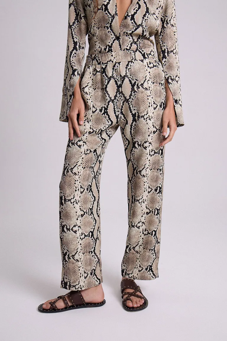 Pantalón de corte relajado y estampado de última moda para mujeres de Maria Cher en Pantalones para argentina