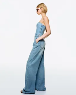 Mono denim bandeau de Bershka en Monos para argentina
