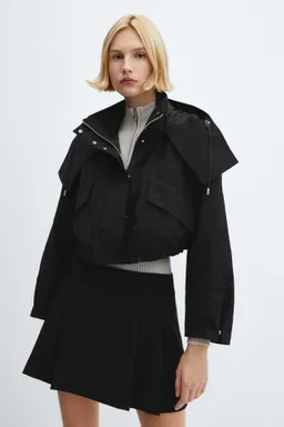 Parka crop con capucha de Mango en Chaquetas para argentina