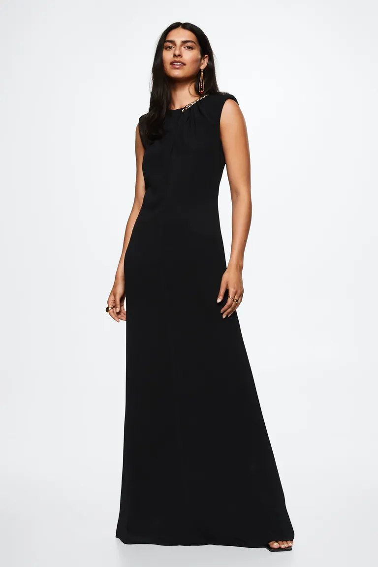 Vestido largo espalda descubierta de Mango en Vestidos para argentina