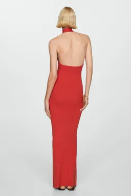 Vestido punto cuello halter de Mango en Vestidos para argentina