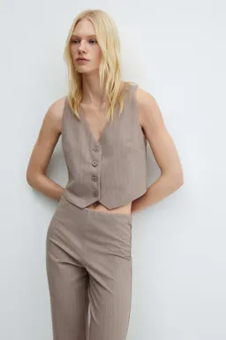 Pantalón recto punto de Mango en Pantalones para argentina