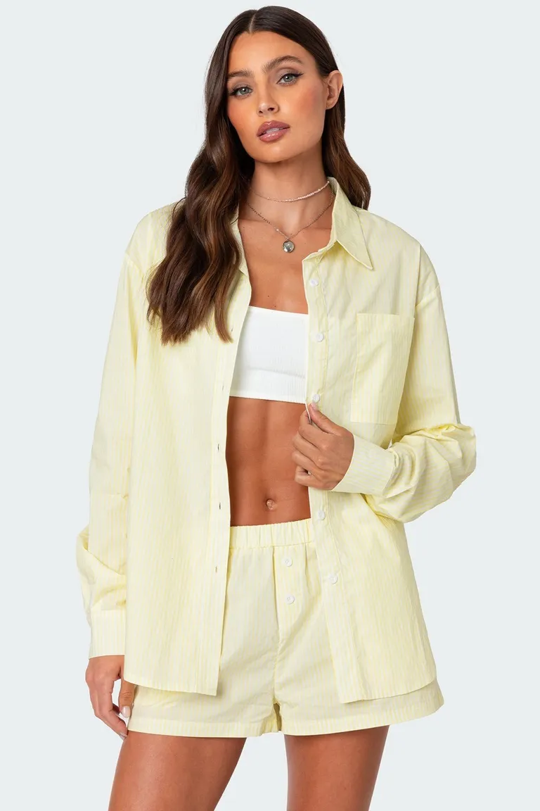 Camisa oversize rayas de Edikted en Camisas para argentina