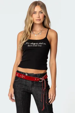 Musculosa aplique strass fall de Edikted en Tops para argentina