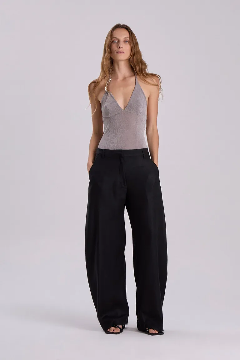 Body de Jersey Texturizado con Escote en V y Espalda Abierta de Maria Cher en Bodies para argentina