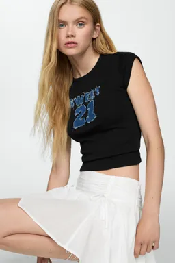 Remera algodón estampado de Mango en Remeras para argentina