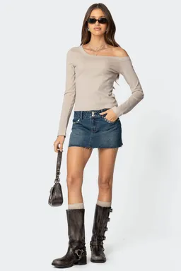 Mini falda denim tachas tess de Edikted en Faldas para argentina