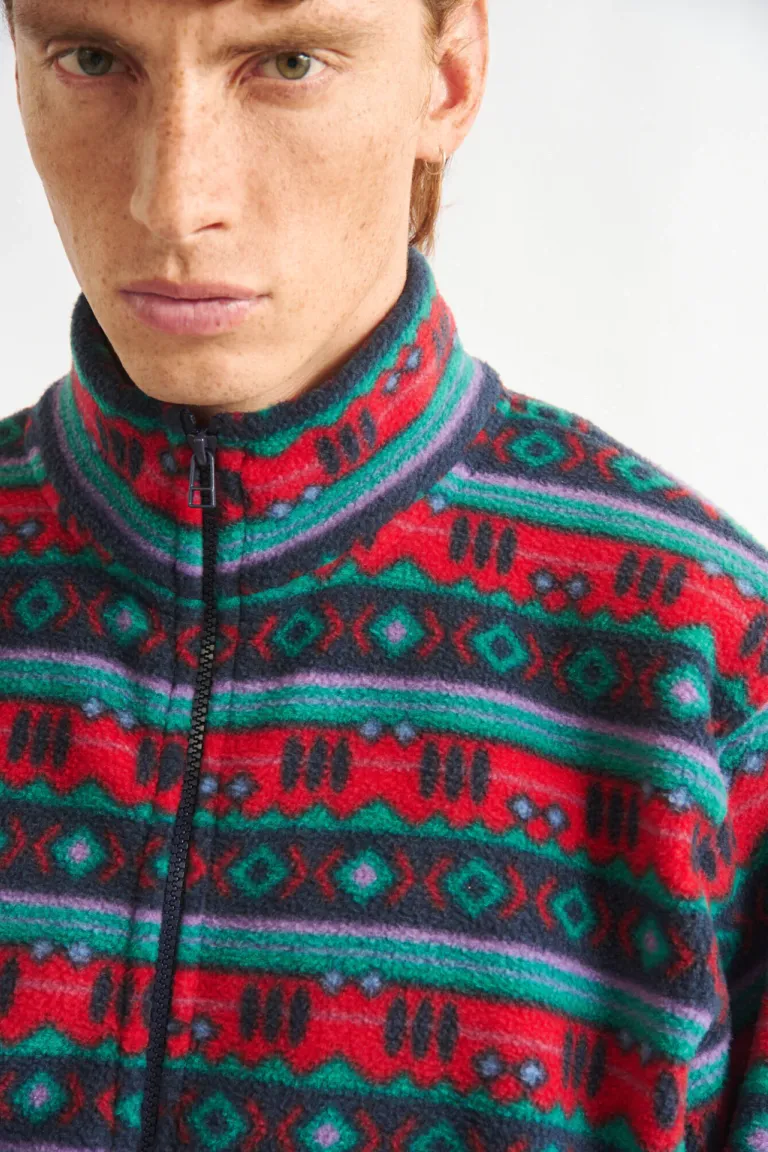 Campera abierta con cuello alto y cierre frontal de diseño geométrico para hombre de Bensimon en Abrigos y Camperas para argentina