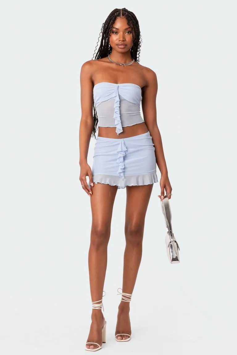 Mini falda solange volados de Edikted en Faldas para argentina