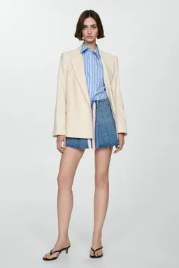 Minifalda denim tableada de Mango en Faldas para argentina