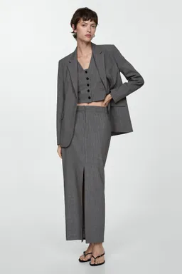 Falda traje raya diplomática de Mango en Faldas para argentina