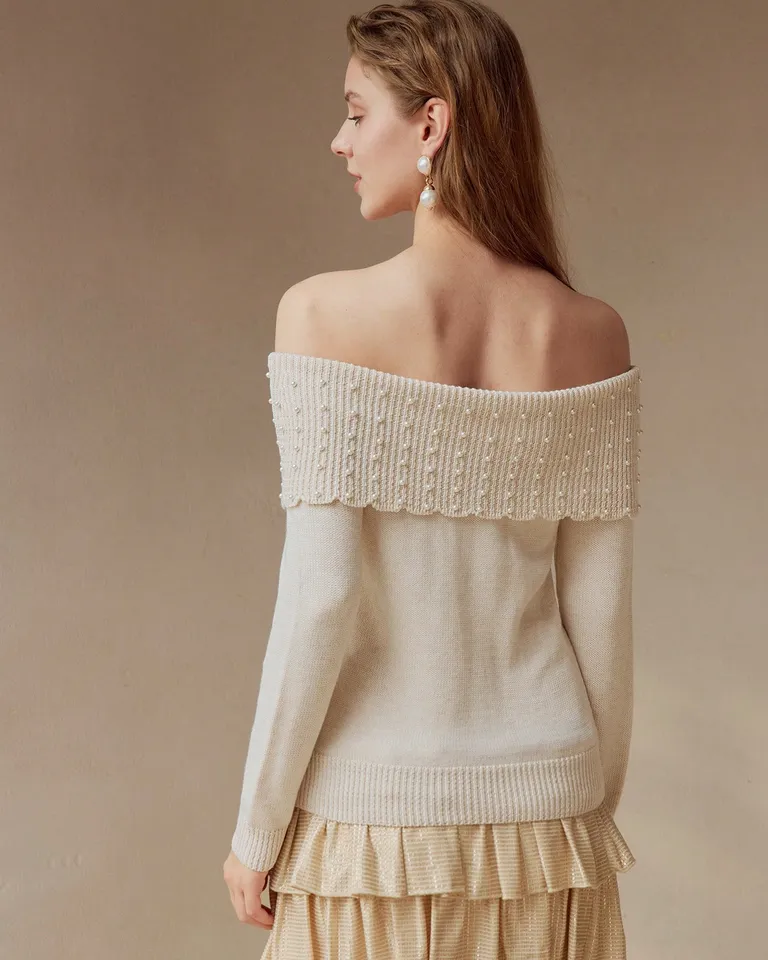 Sweater con hombros descubiertos de Motf en Buzos y Sweaters para argentina