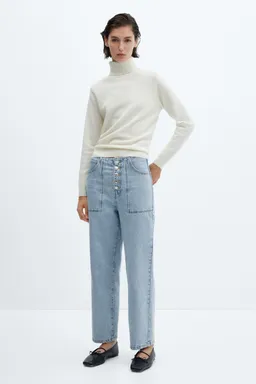 Jeans rectos crop botones de Mango en Pantalones para argentina