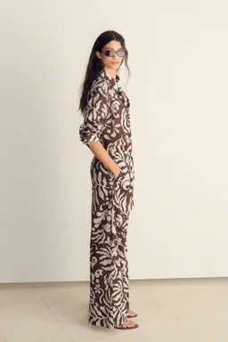 Pantalón algodón estampado de Mango en Pantalones para argentina