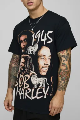 Remera oversize bob marley de Boohooman en Remeras y Polos para argentina