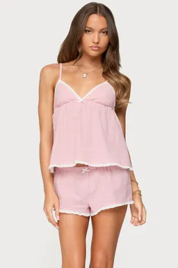 Musculosa babydoll rayada danna de Edikted en Tops para argentina