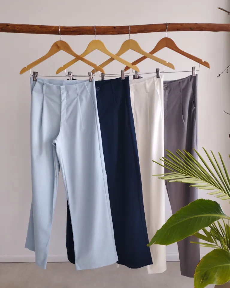 Pantalón de lino con pinza delantera y cintura con vista para mujer de Lemmon en Pantalones para argentina