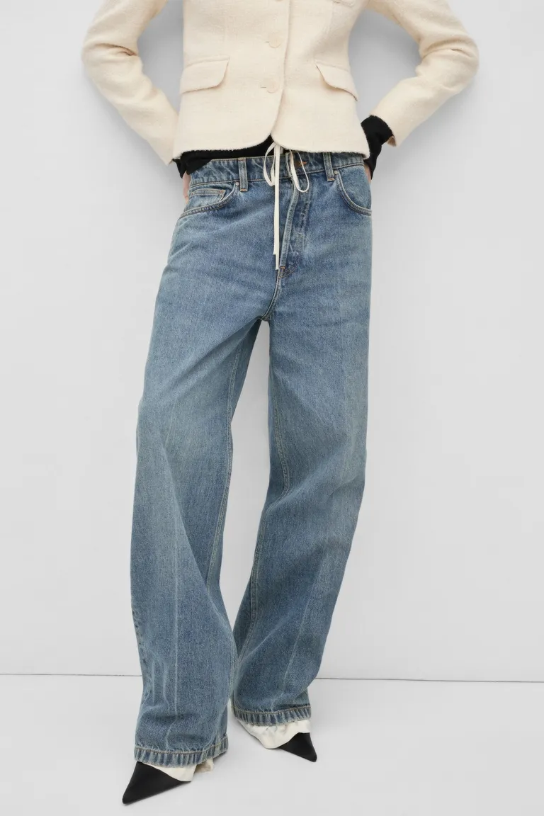 Jeans wide leg tiro bajo de Mango en Pantalones para argentina