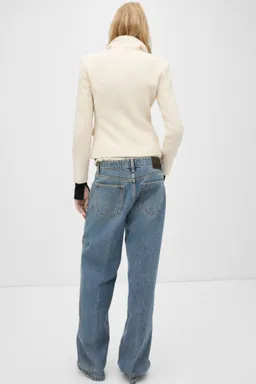 Jeans wide leg tiro bajo de Mango en Pantalones para argentina