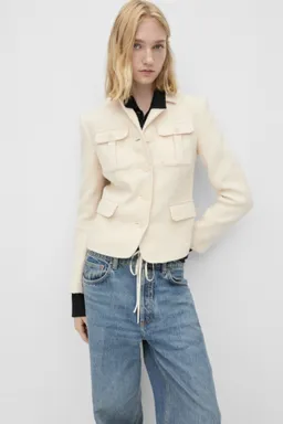 Jeans wide leg tiro bajo de Mango en Pantalones para argentina