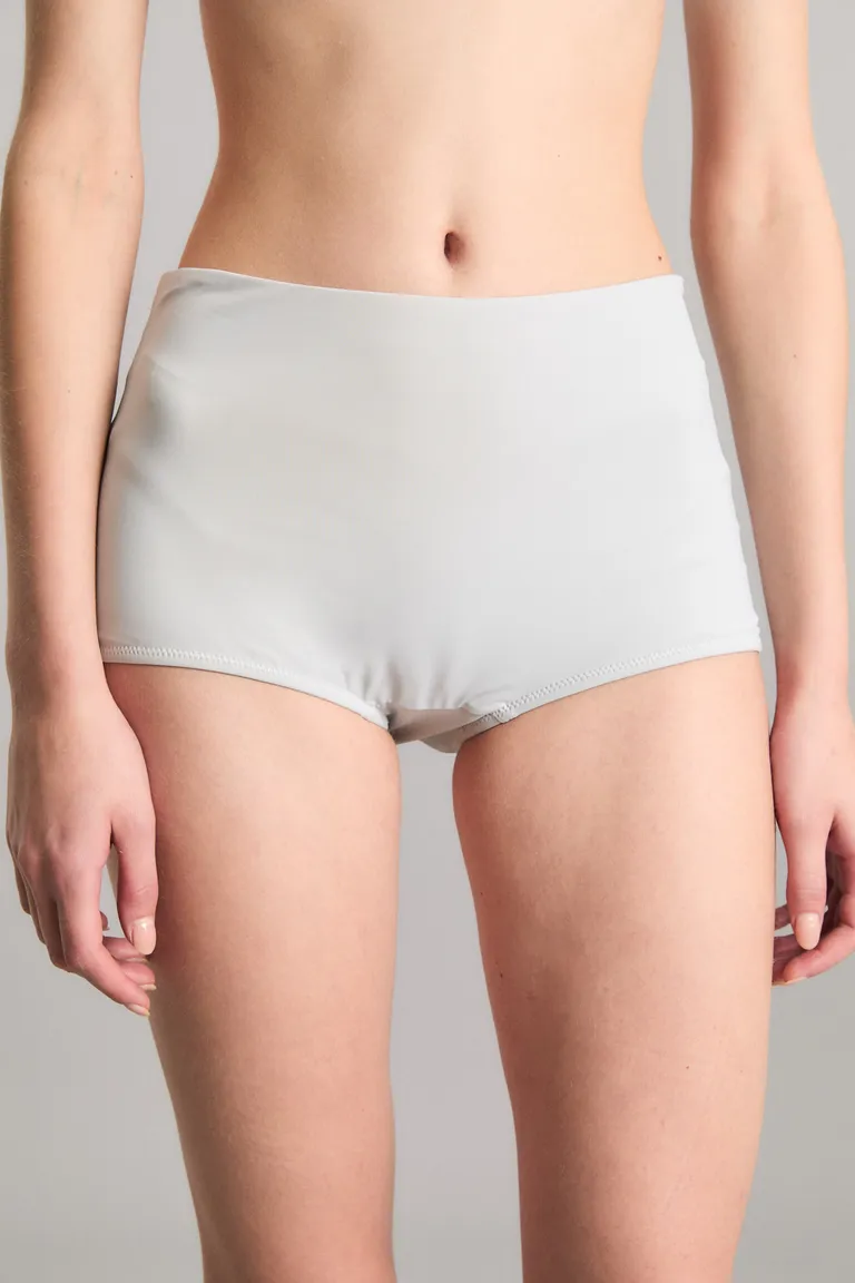 Culotte net de corte slim y tiro alto para mujer en tono gris de Kosiuko en Shorts para argentina