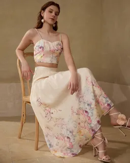 Conjunto falda y top floral de Motf en Tops para argentina