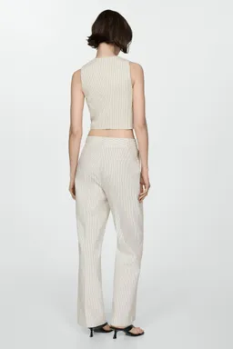 Pantalón recto rayas de Mango en Pantalones para argentina