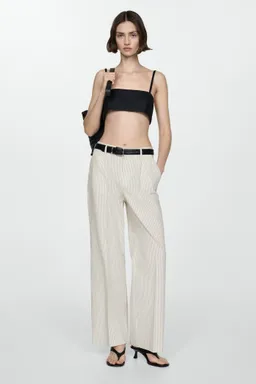 Pantalón recto rayas de Mango en Pantalones para argentina